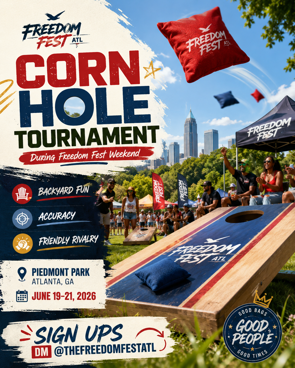 Freedom Cornhole mission profile