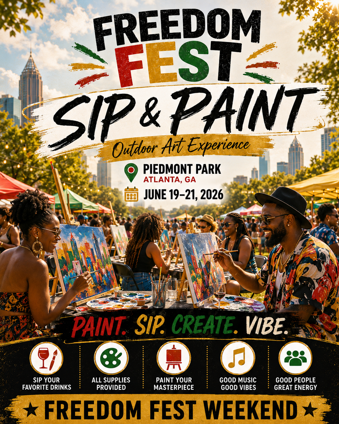 Freedom Sip & Paint mission profile